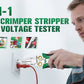 8-IN-1 Wire Crimper Stripper with Voltage Tester – Multi-Function Electrical Tool for Stripping, Crimping, Cutting & Voltage Testing