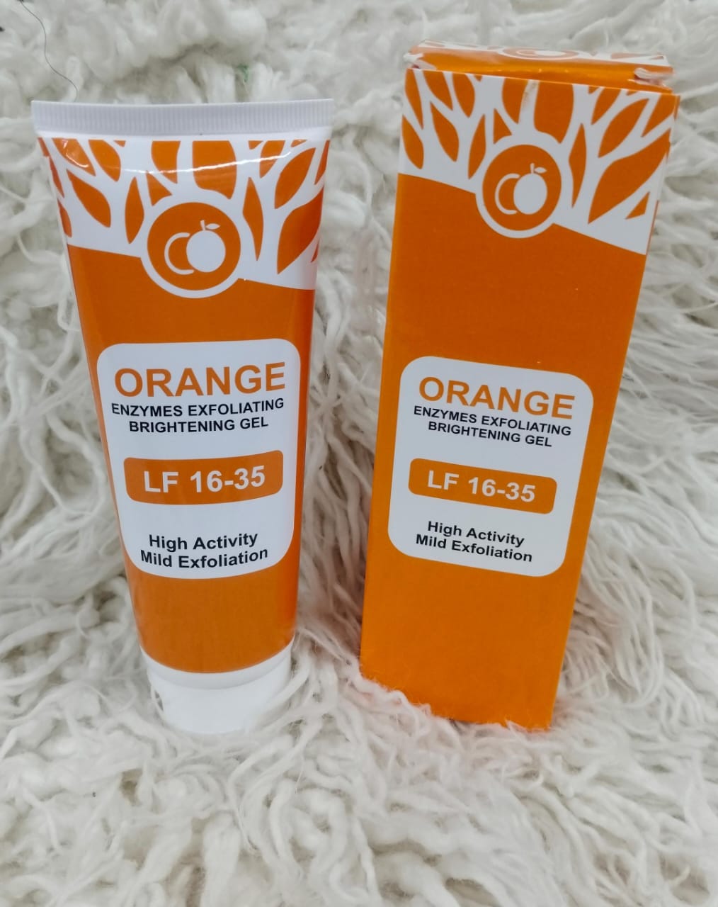Orange Enzymes Exfoliating & Brightening Gel | High Activity Mild Exfoliation for Glowing Skin | LF 16-35