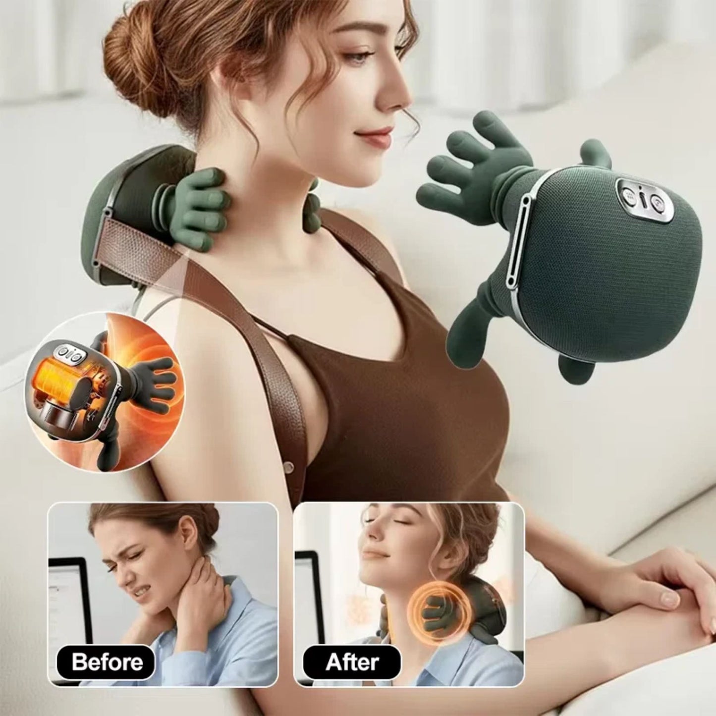 Massager for tension headaches