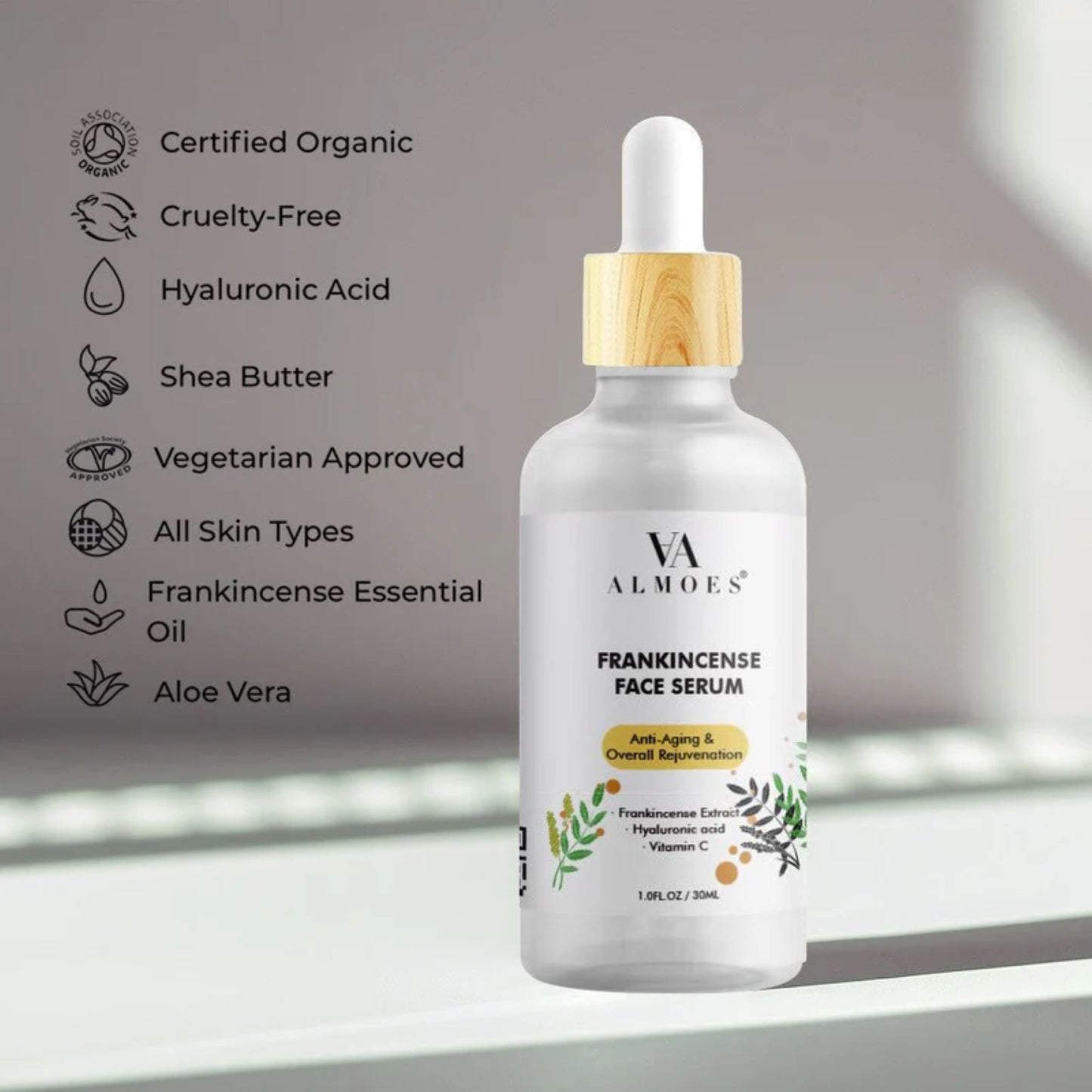 VA Almoes - Frankincense Face Serum