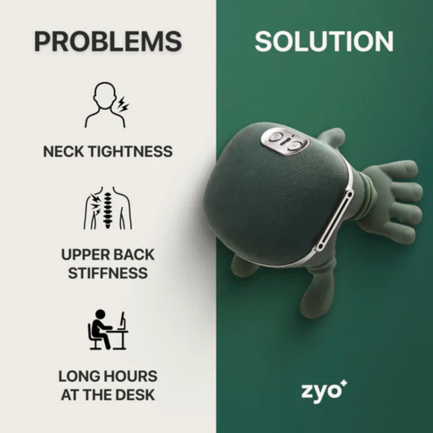 Massager for tension headaches